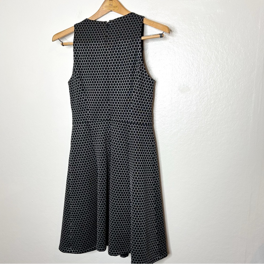 Theory Trekana Circuit Knit Dress Sleeveless Mini‎ Dress Grey Black 2 - Picture 7 of 7